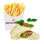 Chips & Salad Inside Wraps