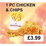 1pc Chicken & Chips